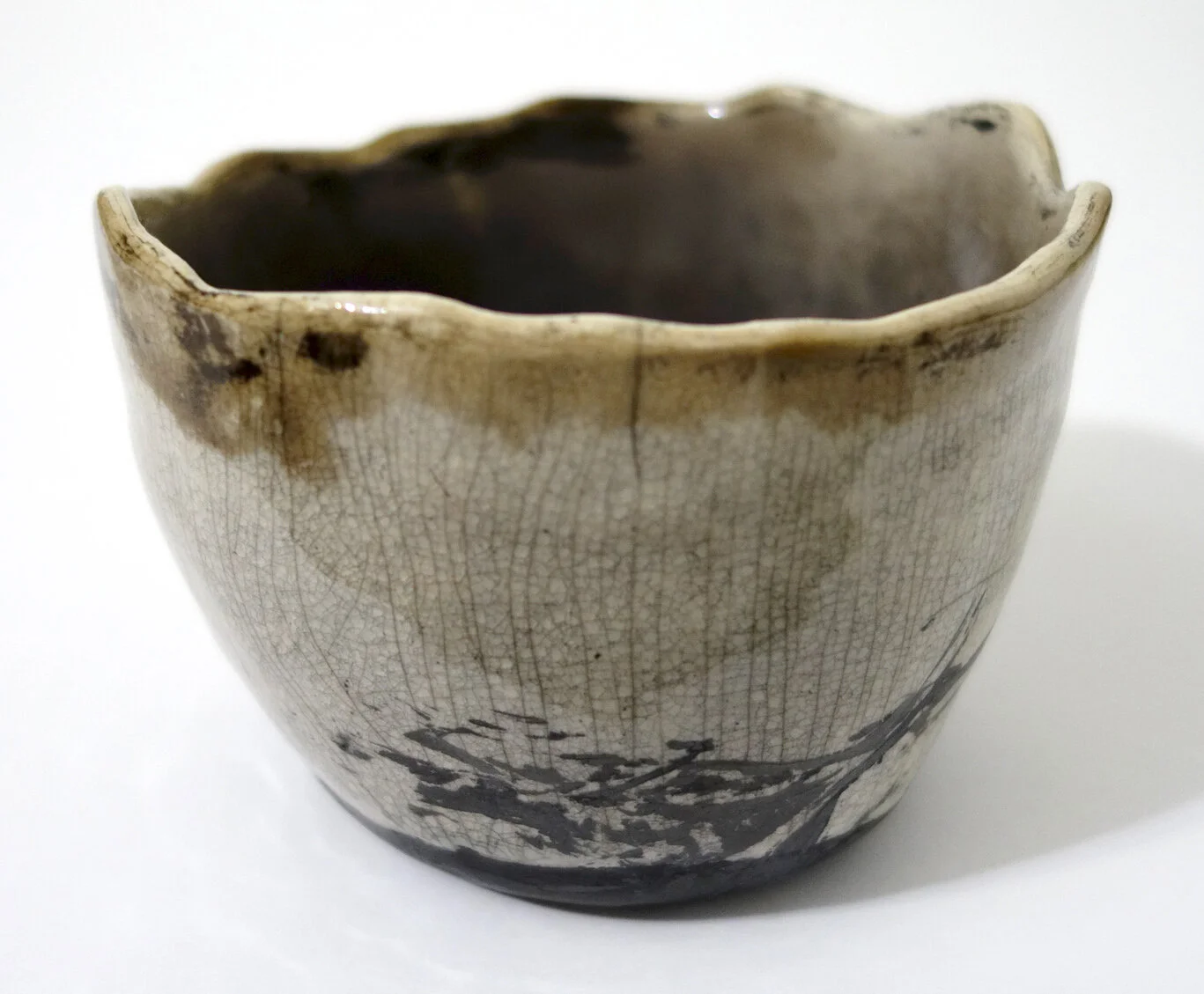 Shelby Prindaville — First Raku Workshop Pieces - White Crackle